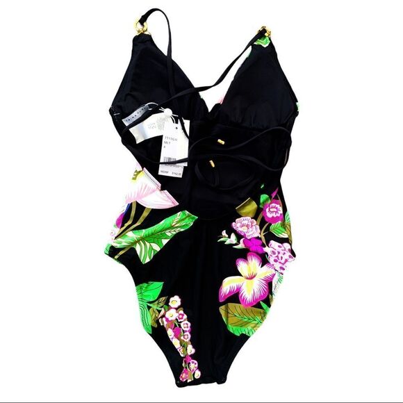 NWT Trina Turk Moonlit Melot One-Piece Swimsuit - Picture 4 of 6